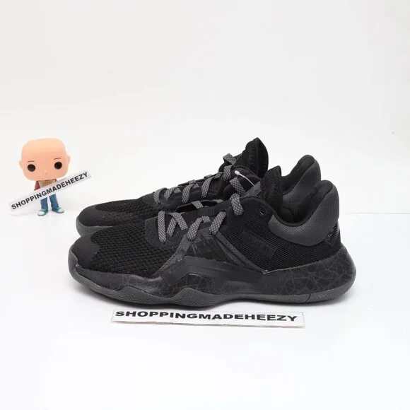 [US 8] adidas DON ISSUE #1 Core Bounce Basketball Shoes Triple Black Rare